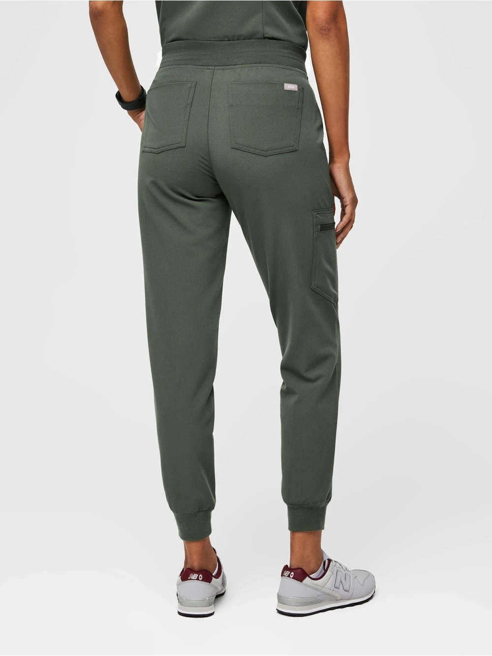 Figs Zamora moss green Jogger scrub pants - Picture 3 of 7